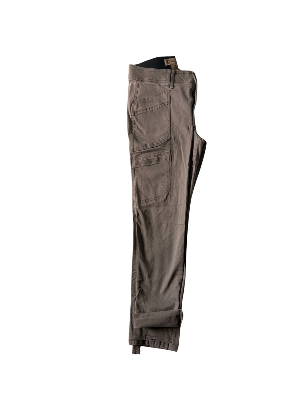Women's Fitted Cargo Pants in Gray